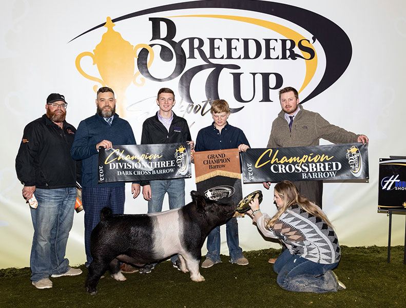 GRAND CHAMPION BARROW – 2022 Breeders Cup Jackpot, IN