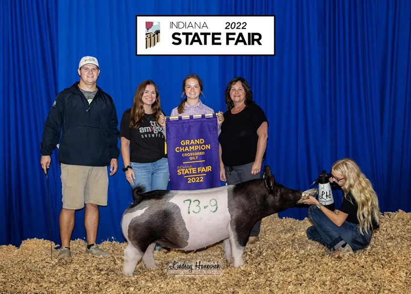 GRAND CHAMPION GILT OVERALL – 2022 Indiana State Fair Open Show
