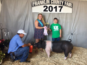 RESERVE CHAMPION GILT – 2017 Franklin County Fair
