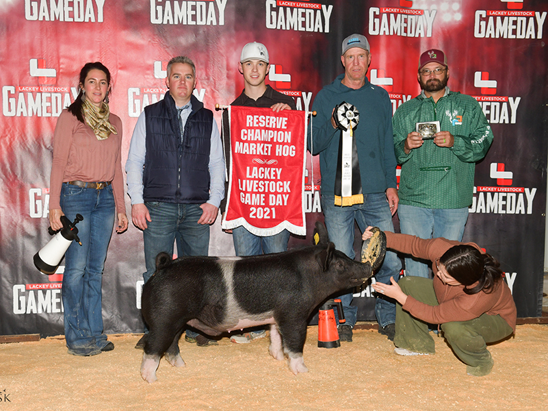 RESERVE CHAMPION – 2021 Lackey Livestock Game Day, TX