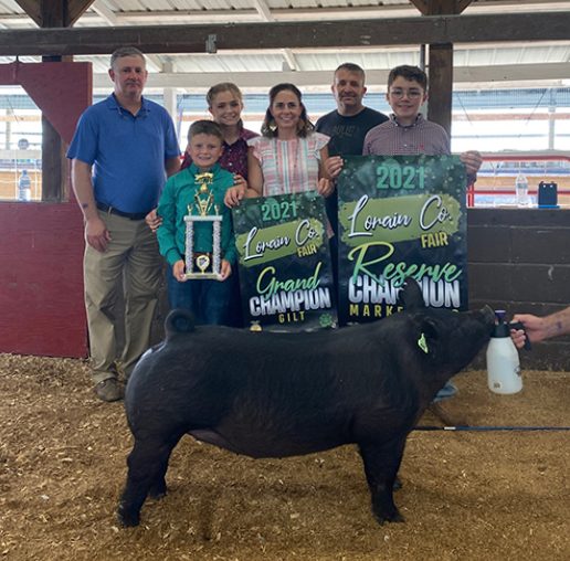 RESERVE OVERALL, CHAMPION GILT – 2021 Lorian Co, OH