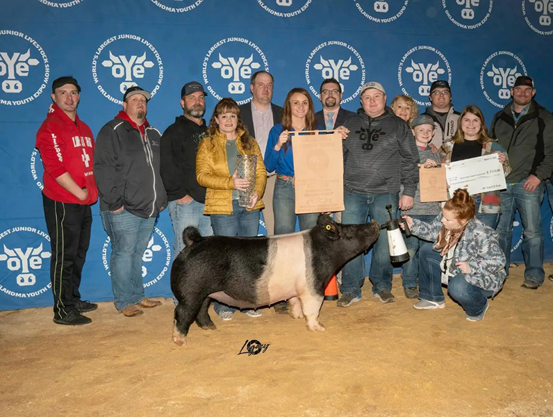 RESERVE SUPREME COMMERCIAL GILT – 2022 Oklahoma Youth Expo