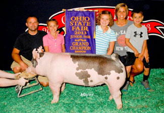 GRAND CHAMPION JR BARROW – 2013 Ohio State Fair