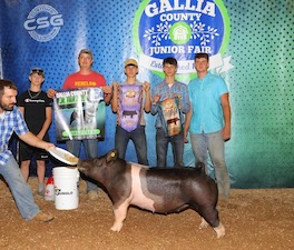 CHAMPION MIDDLEWEIGHT GILT, 4TH OVERALL – 2021 Gallia County, OH