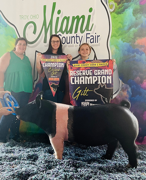 RESERVE BORN & RAISED GILT – 2022 Miami County Fair, OH