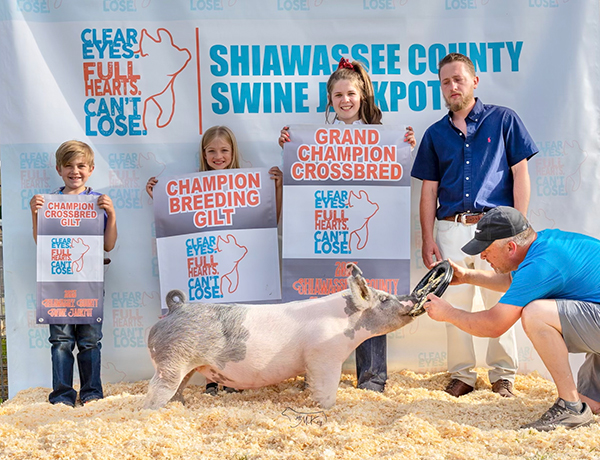 CHAMPION BREEDING GILT – 2023 Shiawassee County Swine Jackpot, MI