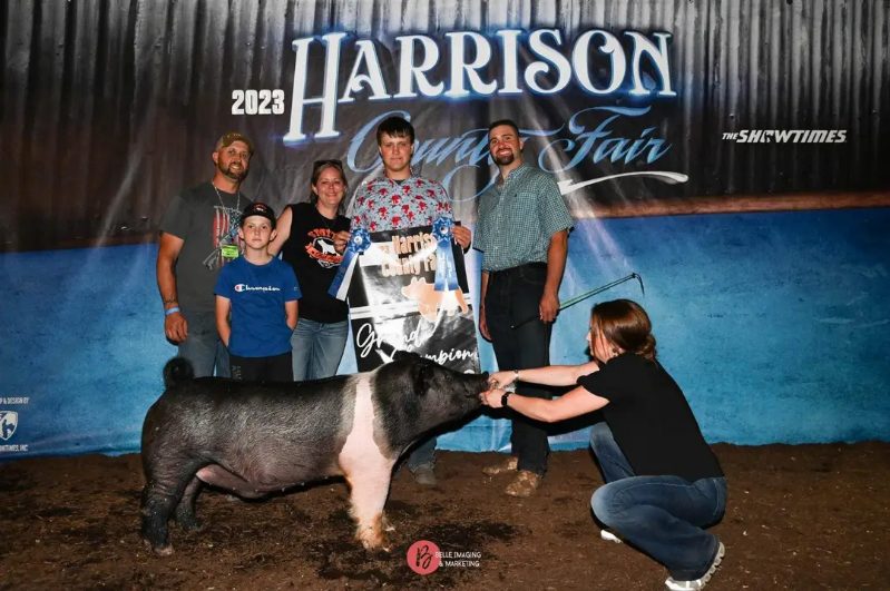 GRAND CHAMPION MARKET HOG – 2023 Harrison County Fair, OH
