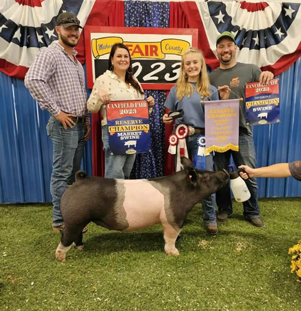 RESERVE OVERALL MARKET HOG – 2023 Canfield Fair, OH