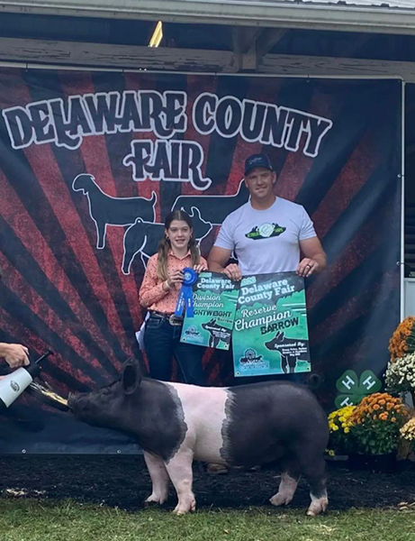 RESERVE GRAND CHAMPION BARROW – 2023 Delaware County Fair, OH